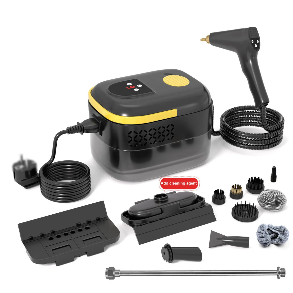 BALASHOV Handheld Steam Cleaner – High-Pressure Home & Car Handheld Steam Cleaner Axl YELLOW 110 V
