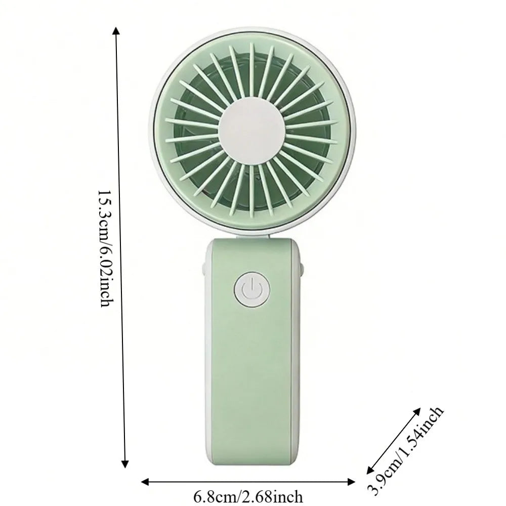 Foldable USB Rechargeable Handheld Mini Fan – 3 Speeds Handheld Mini Fan Axl