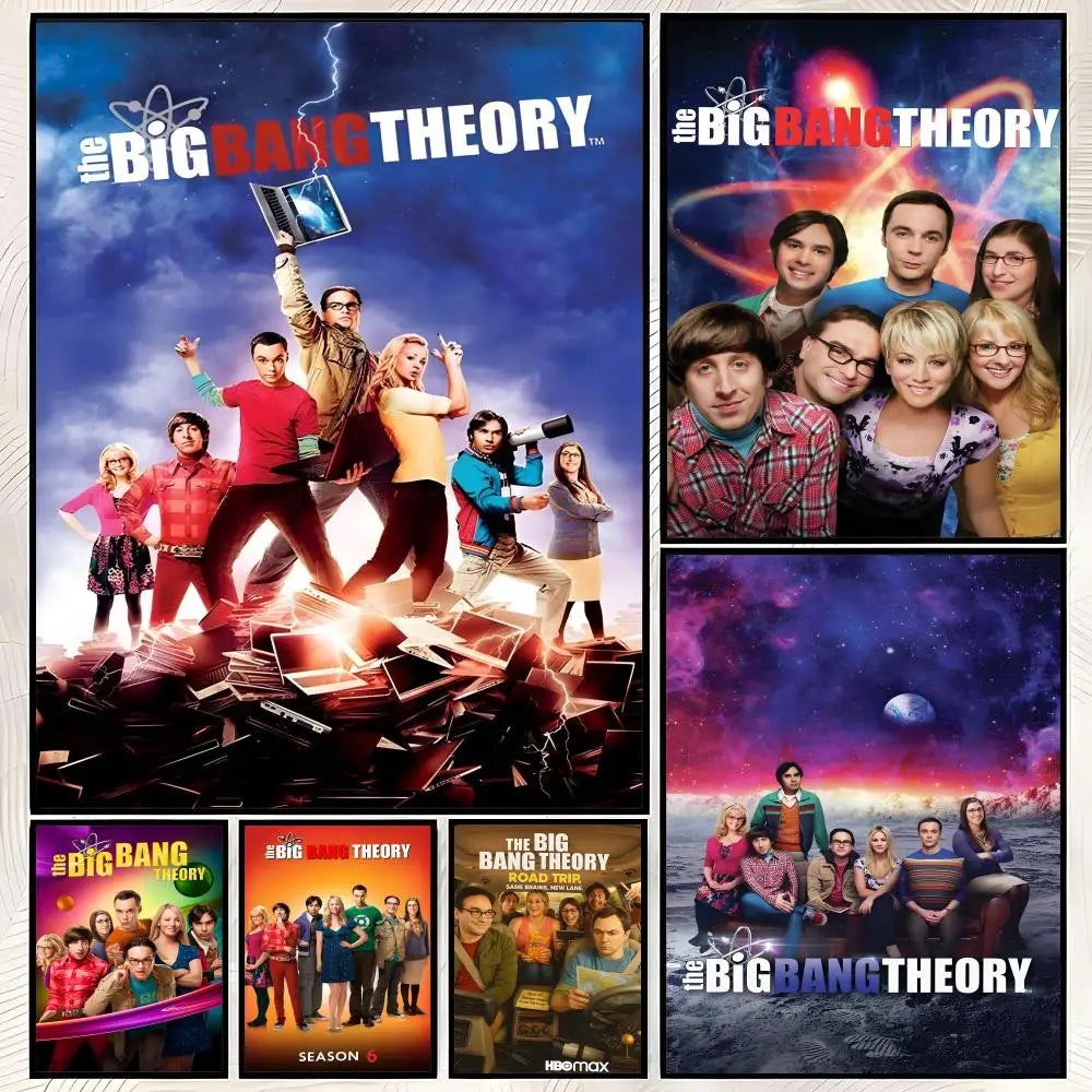 Big Bang Theory HD PVC Self-Stick Wall Poster | Waterproof Wall Art Poster Axl