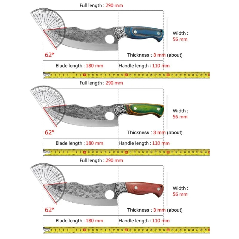 InLeung Forged Kitchen Knife – Cleaver, Boning & Fillet Blade Forged Kitchen Knife Axl