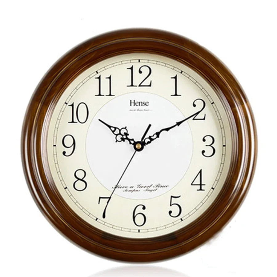 34cm Silent Wall Clock – Luminous Calendar Shabby Chic Decor Silent Wall Clock Axl