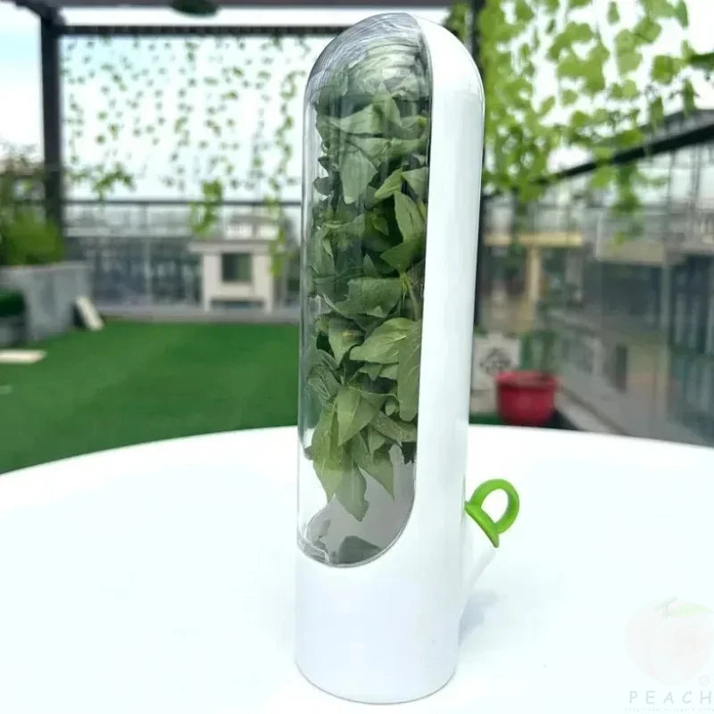 Fresh Herb Keeper Container – Fridge Herb Storage Pod Herb Storage Container Axl