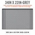 Uwhise 34x22in Under Sink Mat – Waterproof Silicone Tray Under Sink Mat Axl Grey 34in x 22in