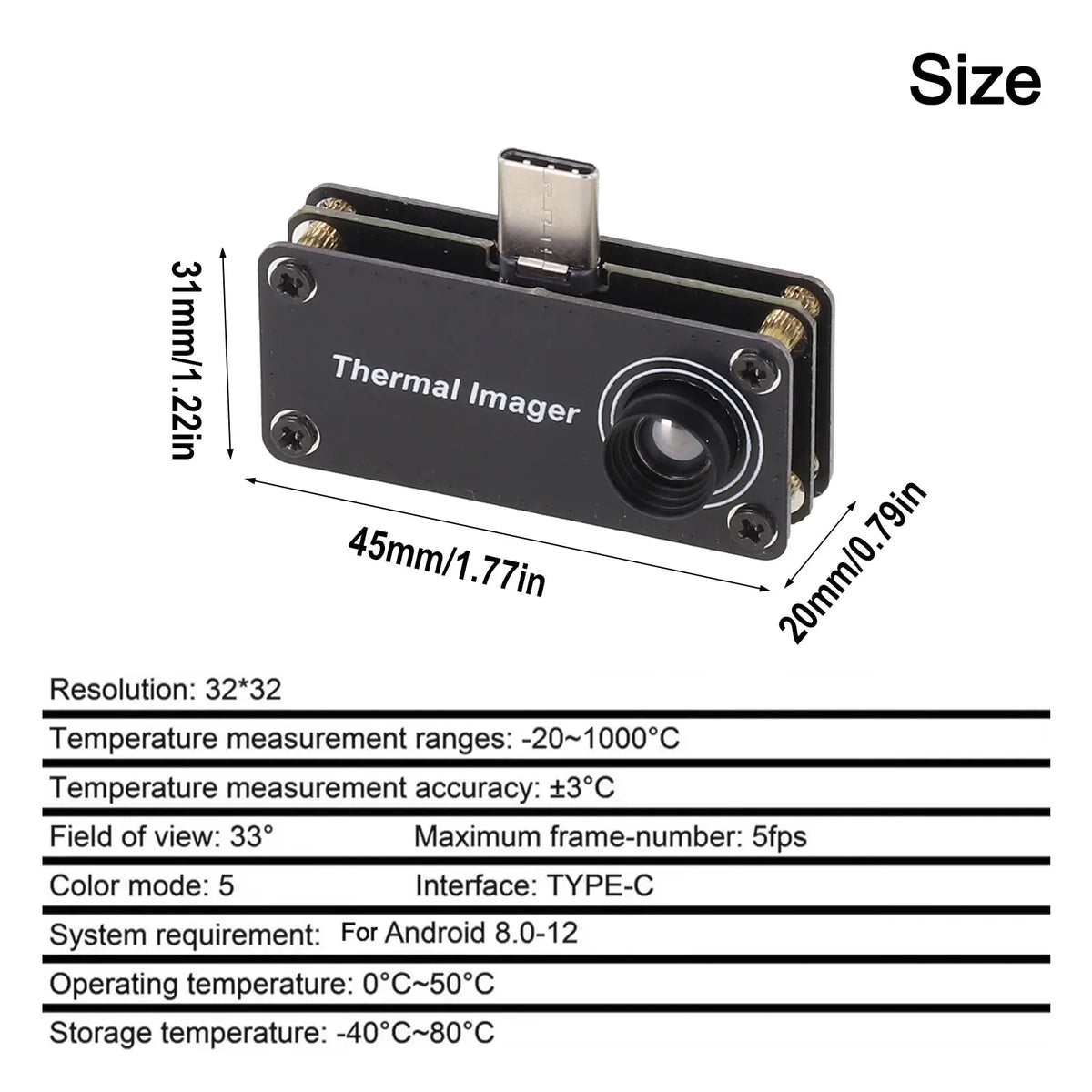 Infrared Thermal Imaging Camera for Android | IR Imager Thermal Imaging Camera Axl