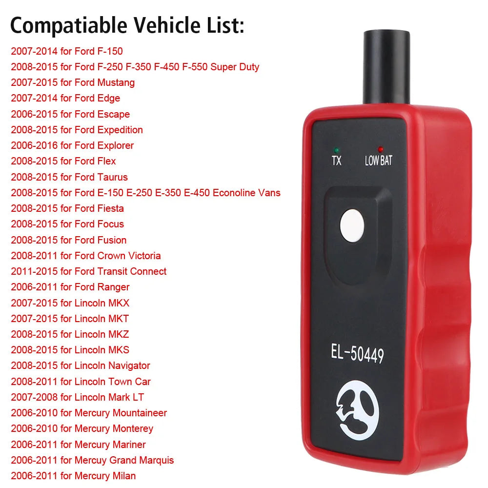 TPMS Activation Tool for Ford Lincoln EL-50449 Reset Tool TPMS Activation Tool Axl