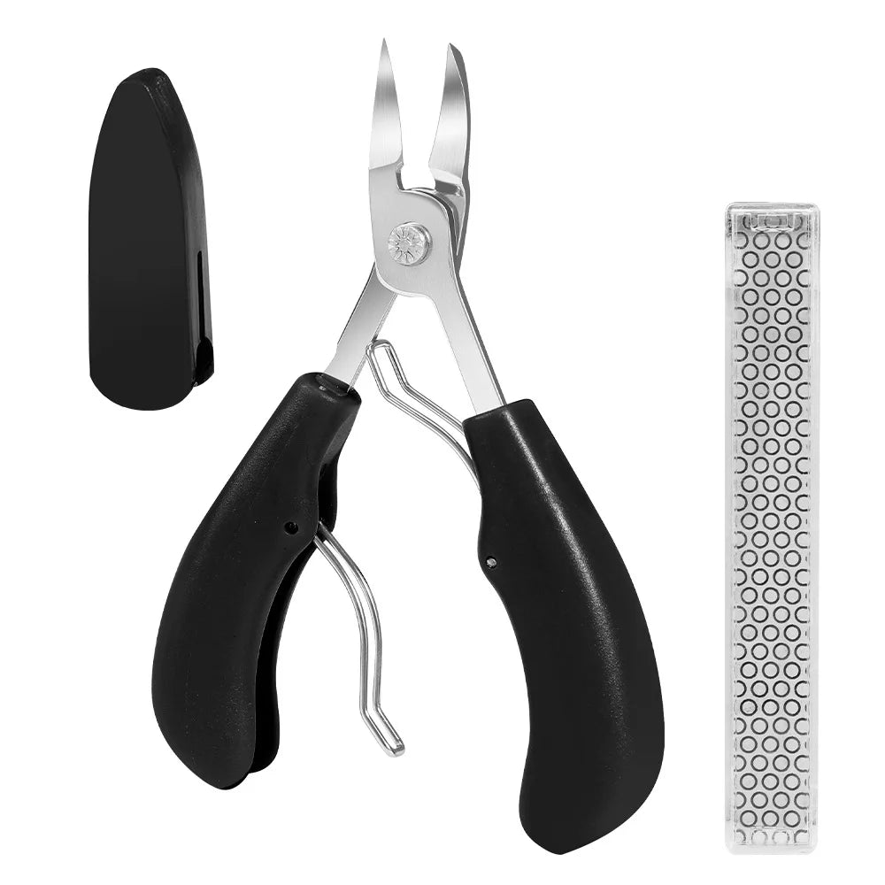 Stainless Steel Eagle Beak Nail Clippers – Cuticle Nipper Set Nail Clippers Set Axl Black Nano Suit