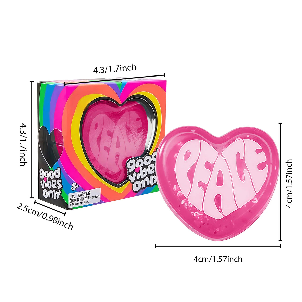 Heart Shape Squishy Toy – Soft TPR Slow Rebound Fidget Gift Squishy Fidget Toy Axl