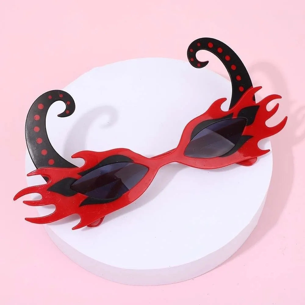 Skeleton Hand Halloween Costume Sunglasses | Spider Web Frame Costume Eyeglasses Axl Style 3