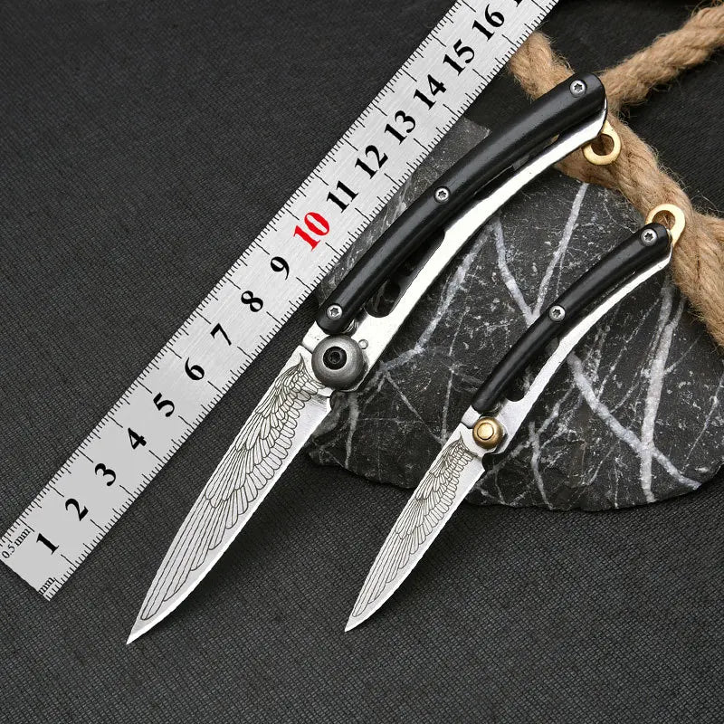Mini Folding Pocket Knife – Stainless Steel Keychain EDC Knife Folding Pocket Knife Axl