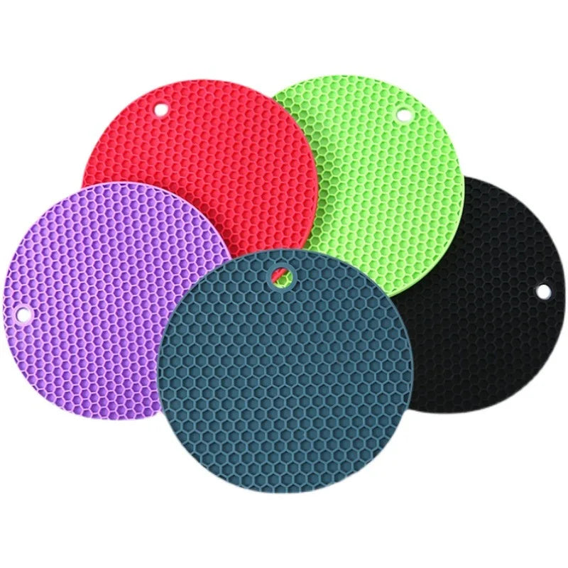 Round Silicone Honeycomb Coaster & Heat-Proof Table Mat Silicone Table Coaster Axl