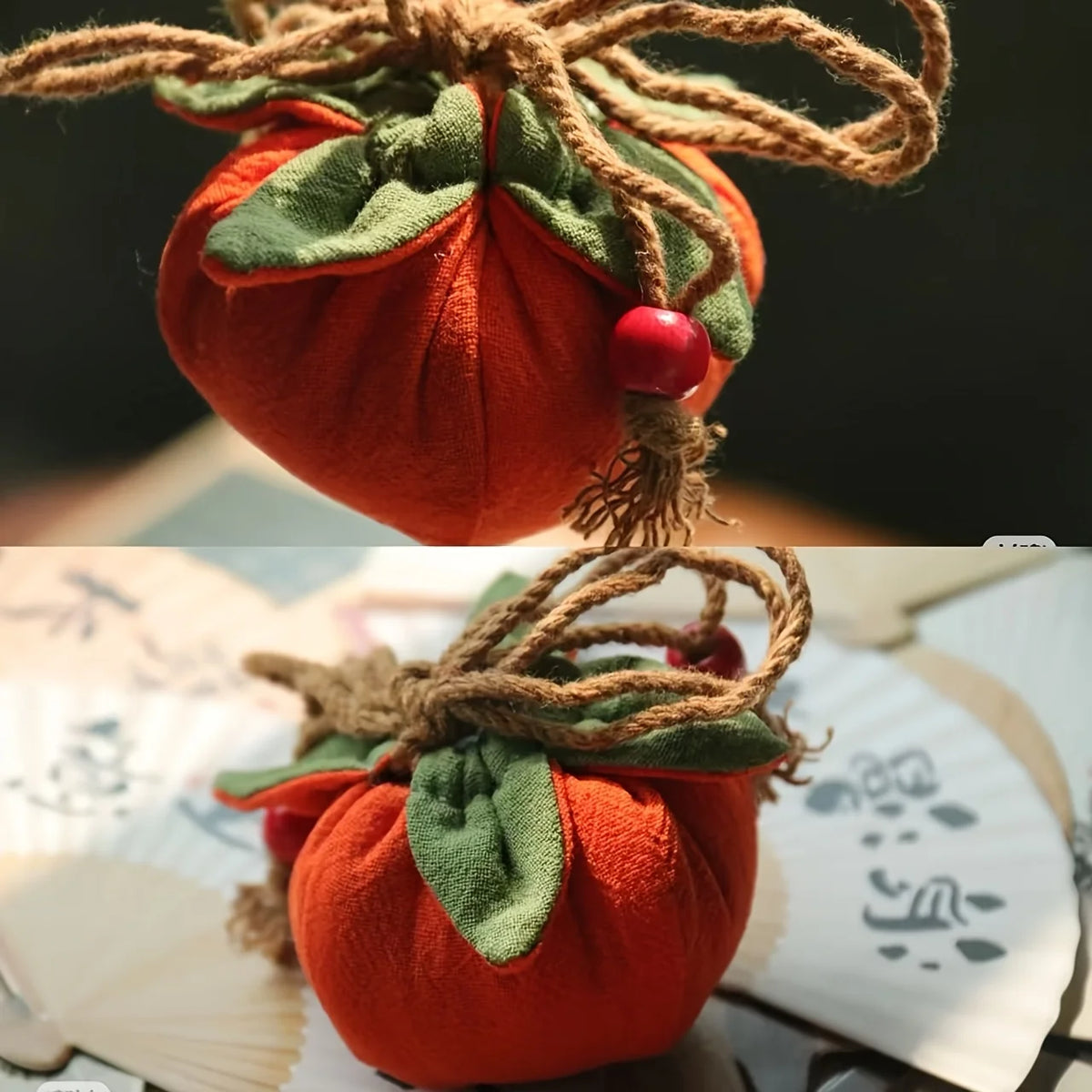 Persimmon Pendant Incense Sachet Bag – Car Charm & Good Fortune Decorative Sachet Bag Axl