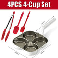 Titanium Ceramic Nonstick Breakfast Skillet – 3/4 Cup Egg Pan Nonstick Breakfast Skillet Axl 4PCS 4-Cup Set