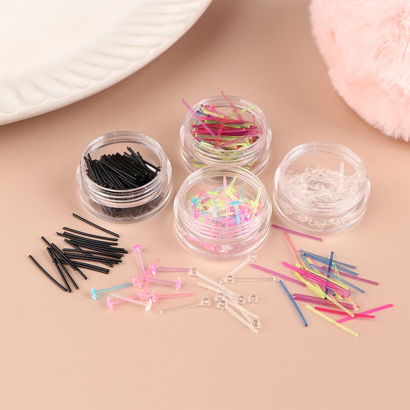 Colorful Acrylic Stud Earrings Kit – 60 or 200 Pcs Stud Earrings Set Axl