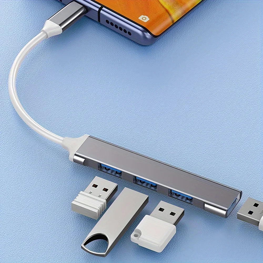 4-Port USB-C Hub 3.0 OTG Adapter for MacBook & Laptop USB-C Hub Axl