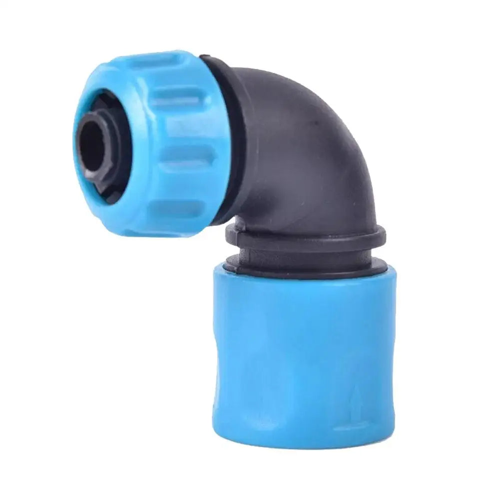 1/2 Inch ABS Elbow Garden Hose Quick-Connect Adapter Garden Hose Connector Axl Blue
