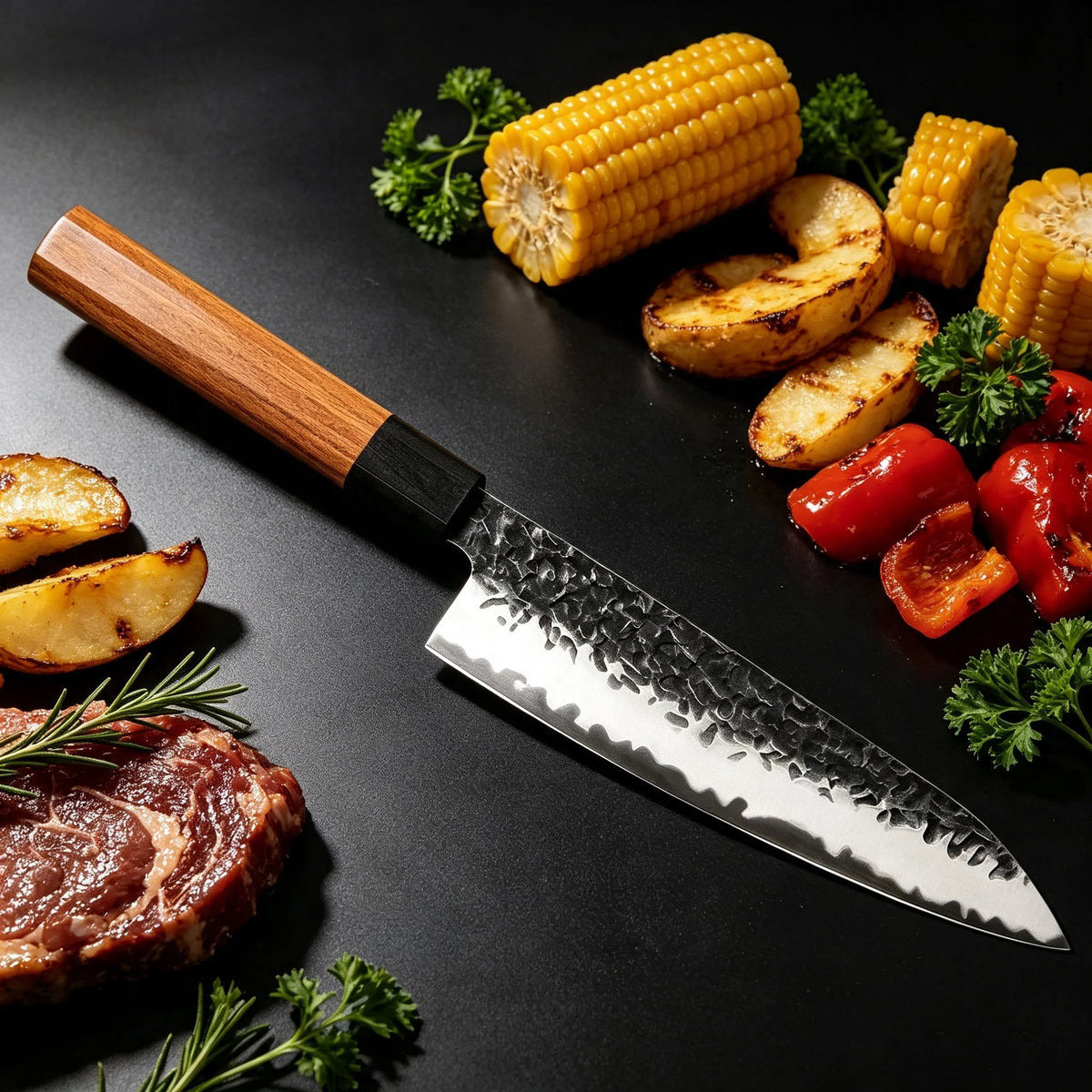 Japanese Gyuto Chef Knife – Sharp Stainless Steel Kitchen Knife Gyuto Chef Knife Axl