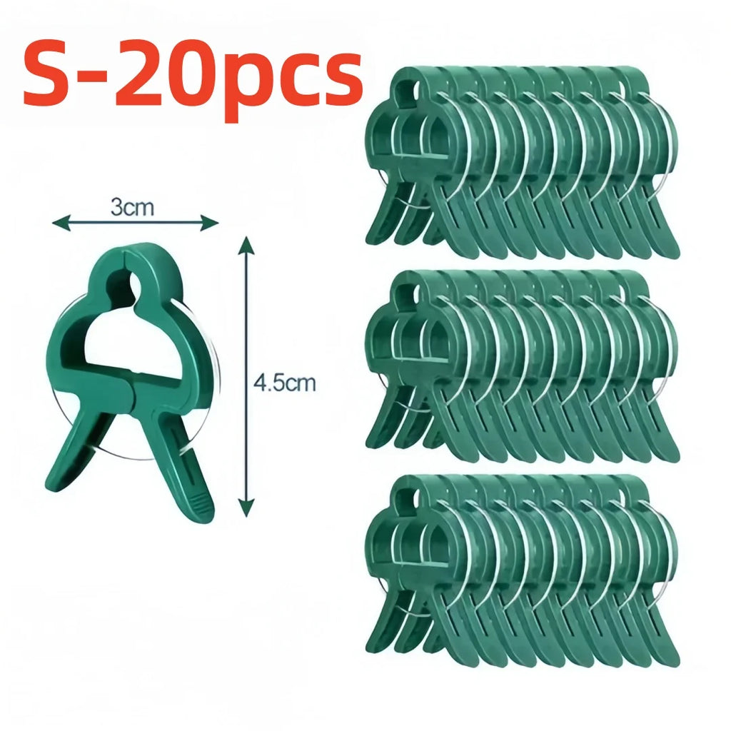 20 Pcs Reusable Plant Clips for Tomatoes, Vines & Flowers Plant Support Clips Axl S-20PCS