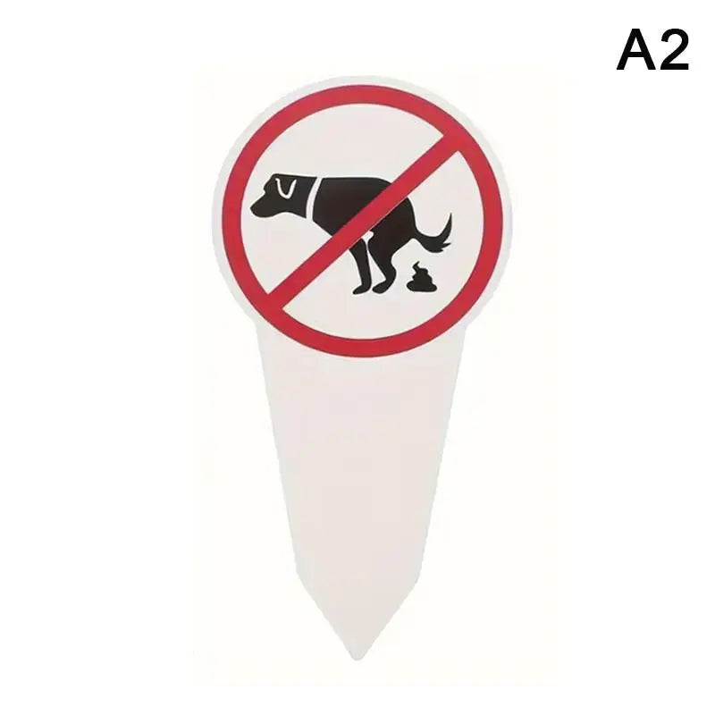 No Dog Poop Yard Sign – Waterproof Outdoor Garden Stake Yard Warning Sign Axl A2