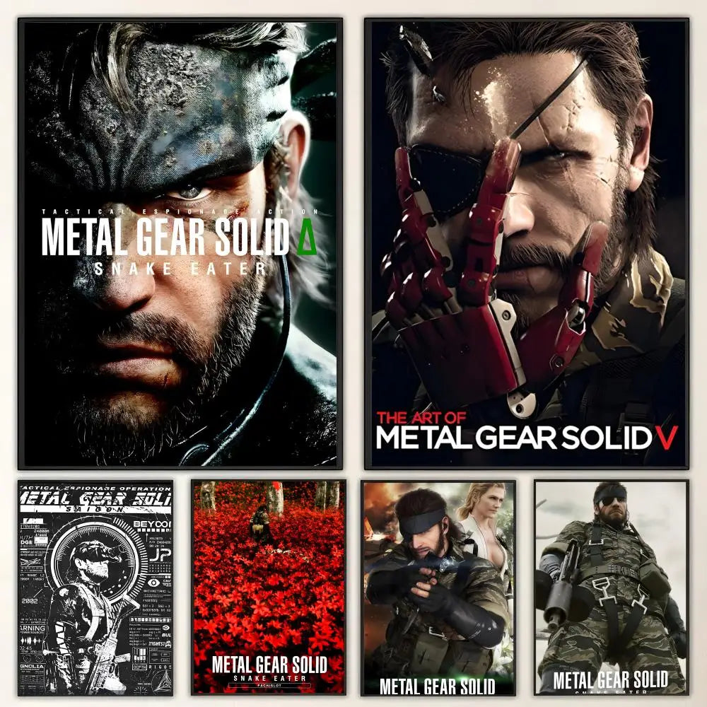 HD Metal Gear Solid Game Poster – Waterproof Sticky Wall Art Game Wall Poster Axl