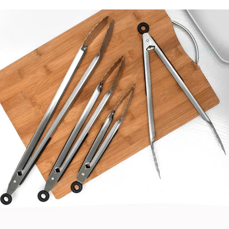 Stainless Steel BBQ Tongs – Kitchen, Grill & Camping Clips BBQ Grill Tongs Axl