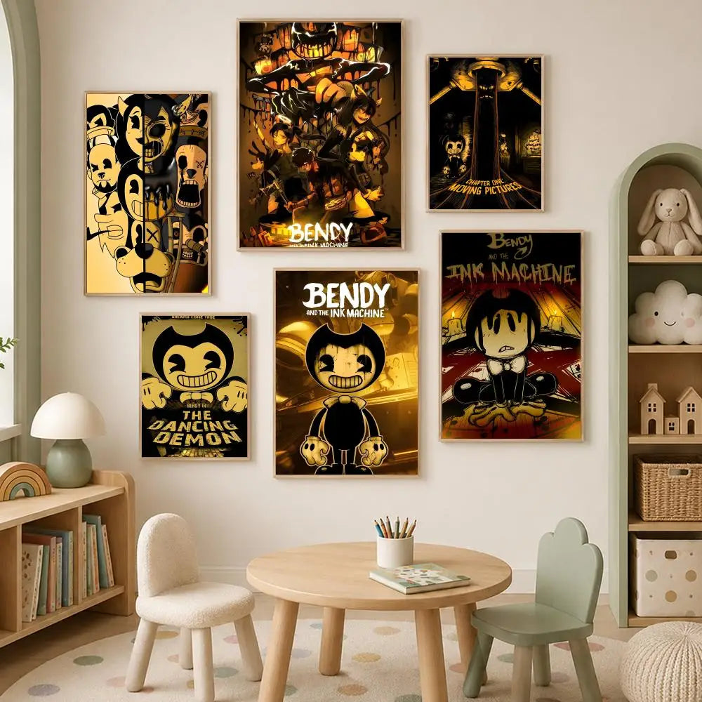 Bandy & Ink Machines Self-Stick HD PVC Wall Art Poster Wall Art Poster Axl