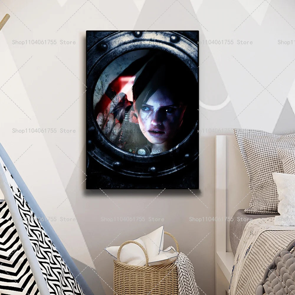 Resident Evil Classic Game Poster – Waterproof Self-Adhesive Wall Art Wall Art Poster Axl