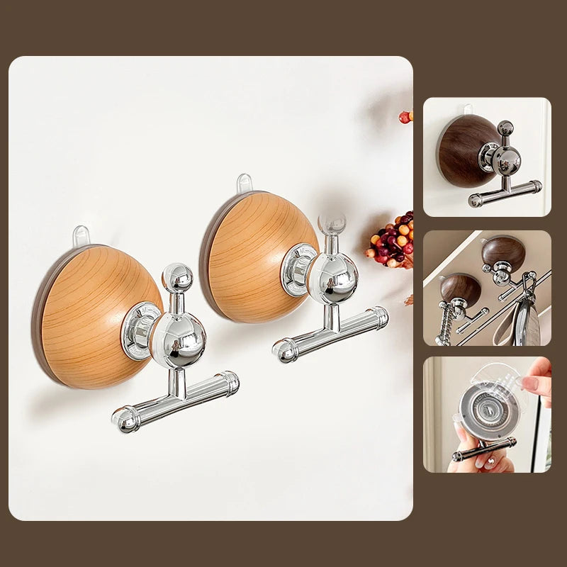 Suction Cup Wall Hooks – Waterproof Towel Hanger 1–2 Pack Suction Cup Hook Axl 2PCS A3