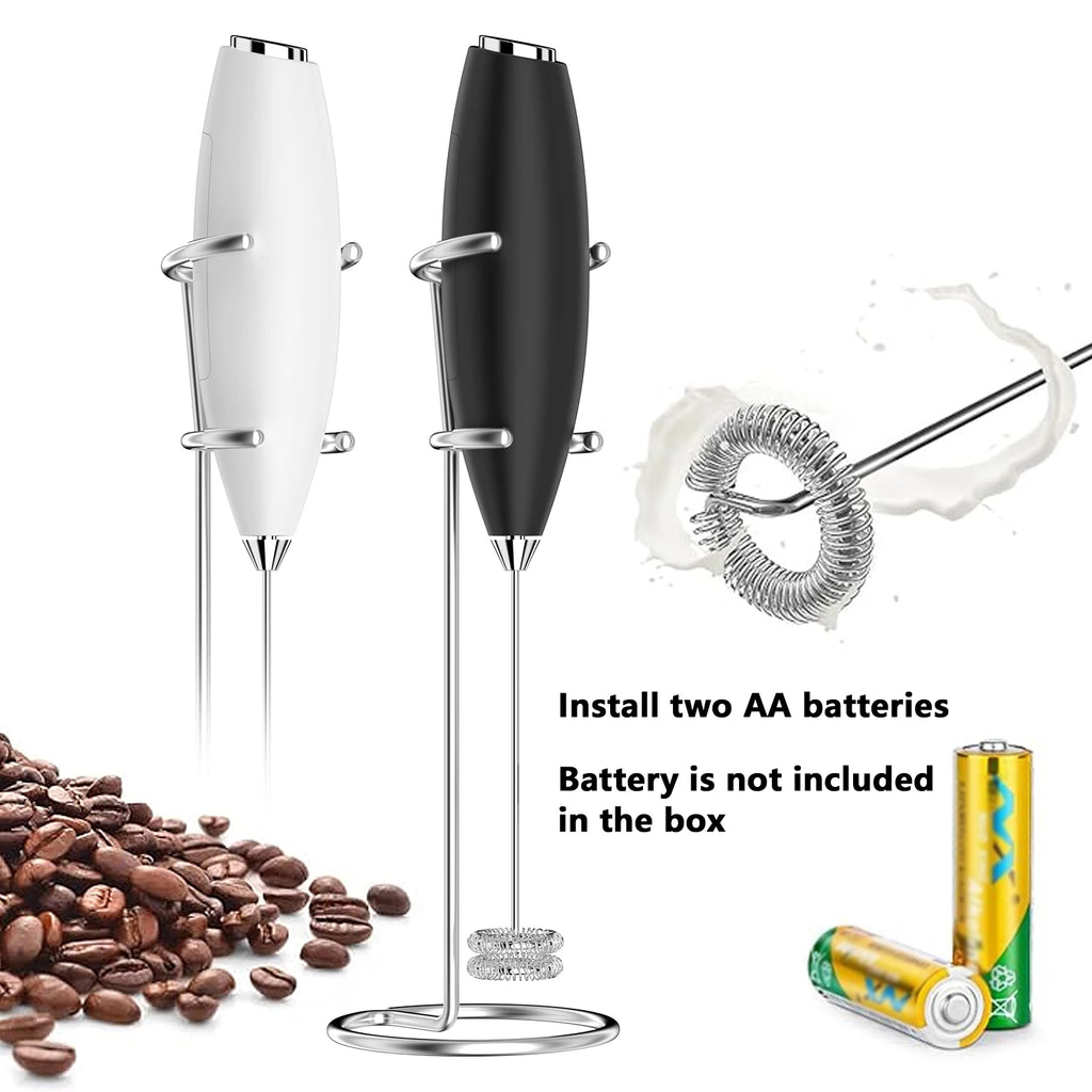 Handheld Milk Frother Wand – Battery Operated Drink Mixer Milk Frother Wand Axl
