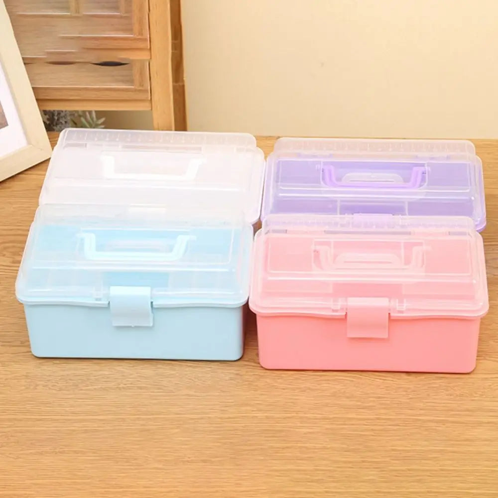 Foldable Plastic Storage Box – Makeup, Jewelry & Nail Organizer Storage Organizer Box Axl
