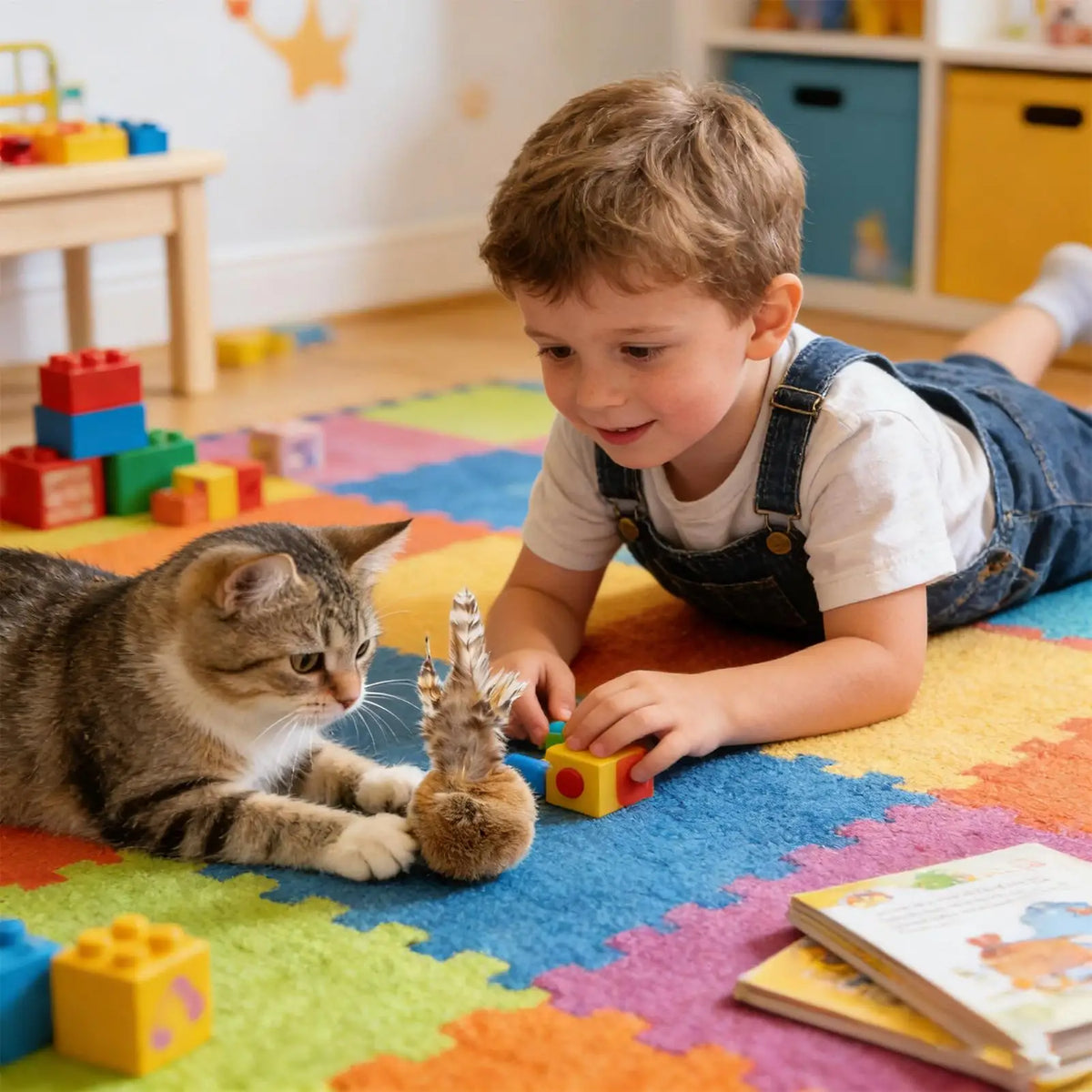 Soft Rabbit Hair Cat Ball Toy – Interactive Indoor Cat Toy Interactive Cat Toy Axl