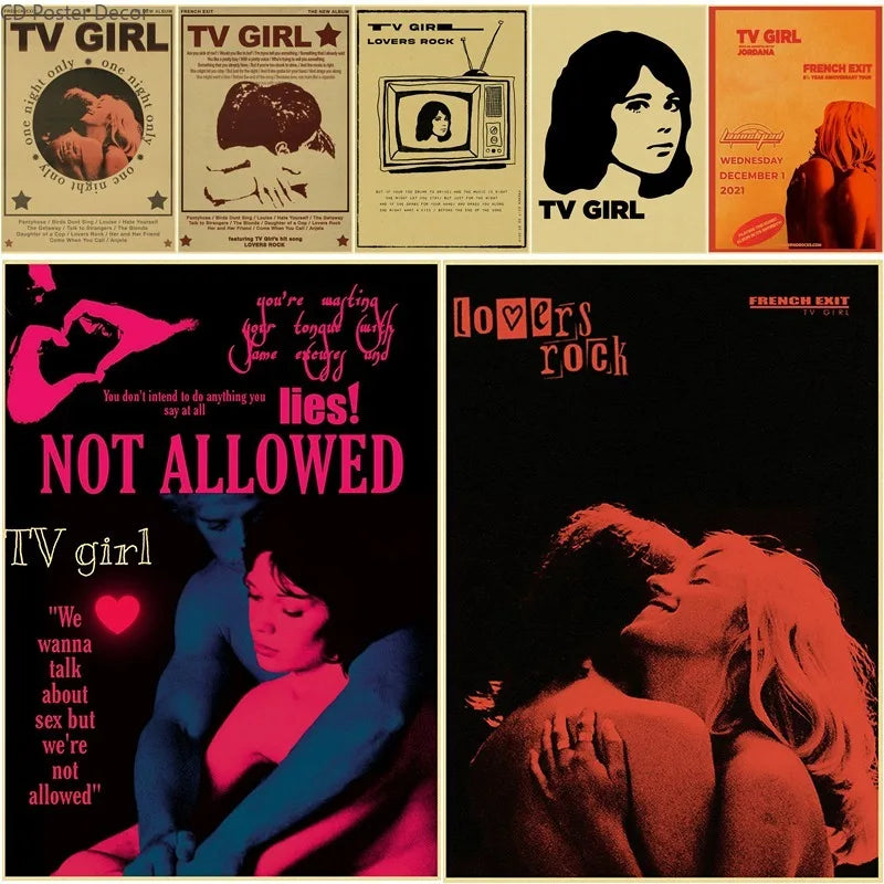 TV Girl Poster – Who Really Cares, French Exit & Lovers Rock Music Wall Art Poster Axl