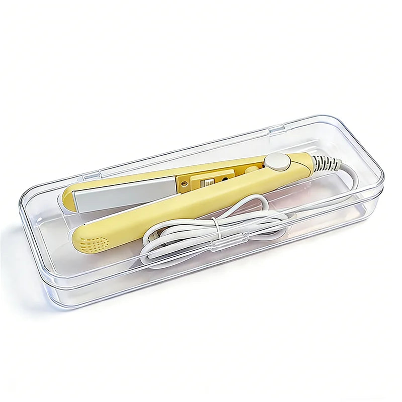 3-in-1 Mini Ceramic Hair Straightener & Curling Iron | Flat Iron Hair Straightener Iron Axl Chic Yellow Box AU