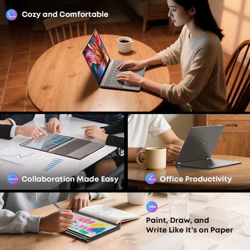 CHUWI FreeBook 2-in-1 Laptop 13.5" Touch Intel N150 512GB SSD 2-in-1 Laptop Axl