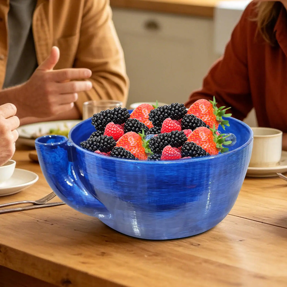 Self-Rotating Berry Bowl – 3D Printed Fruit Washing Basket Fruit Washing Bowl Axl