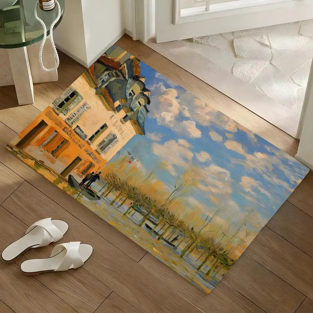 Diatomite Bath Mat – Quick Dry Anti-Slip Art Alfred Sisley Diatomite Bath Mat Axl