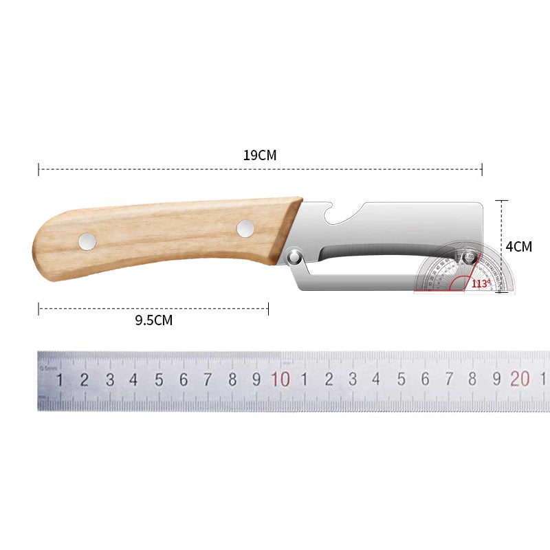 Stainless Steel Peeler Set with Wooden Handle – 1 to 10 Pc Vegetable Peeler Set Axl