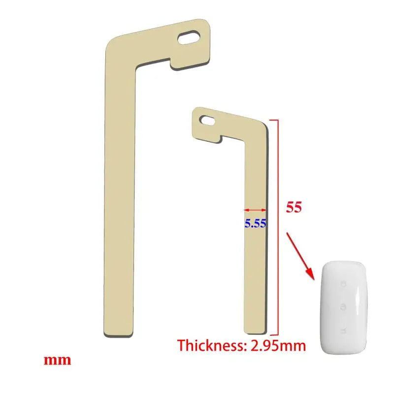 Geely E5 & Star Wish Replacement Remote Key Blade – 2/4 PCS Car Key Blade Axl 2PCS