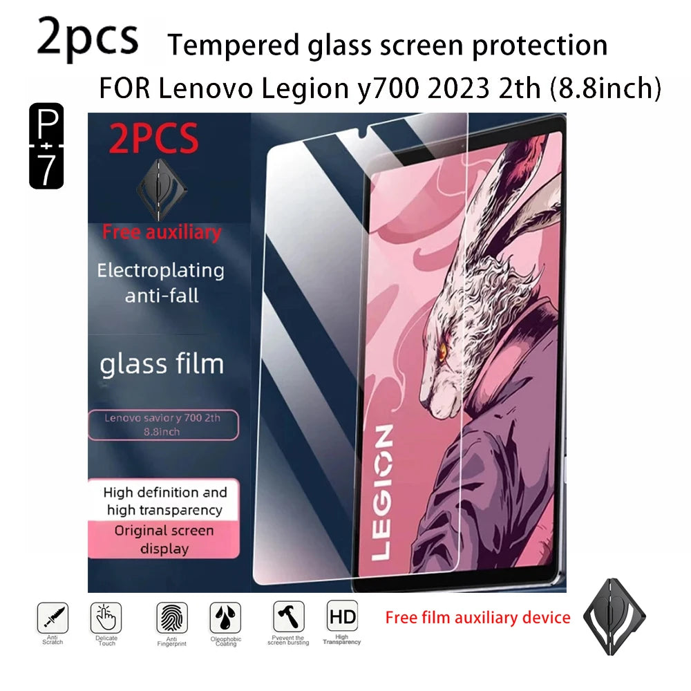 2-Pack Tempered Glass Screen Protector – Lenovo Legion Y700 8.8" Tablet Screen Protector Axl for Y700 2th 8.8inch