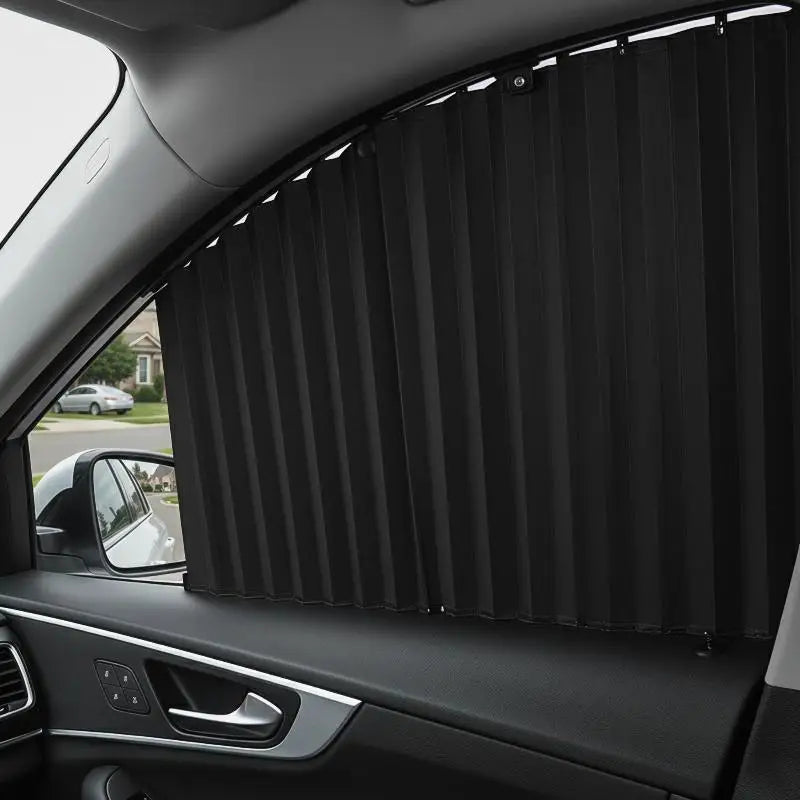 Car Sunshade Curtains 4 PCS – Retractable UV Window Cover Car Window Sunshade Axl