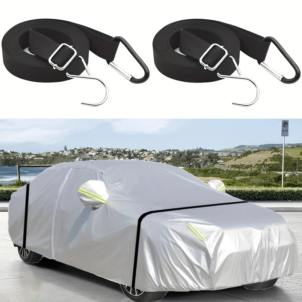 2-Pack Windproof Car Cover Straps – Adjustable Security Belts Car Cover Straps Axl 2pcs