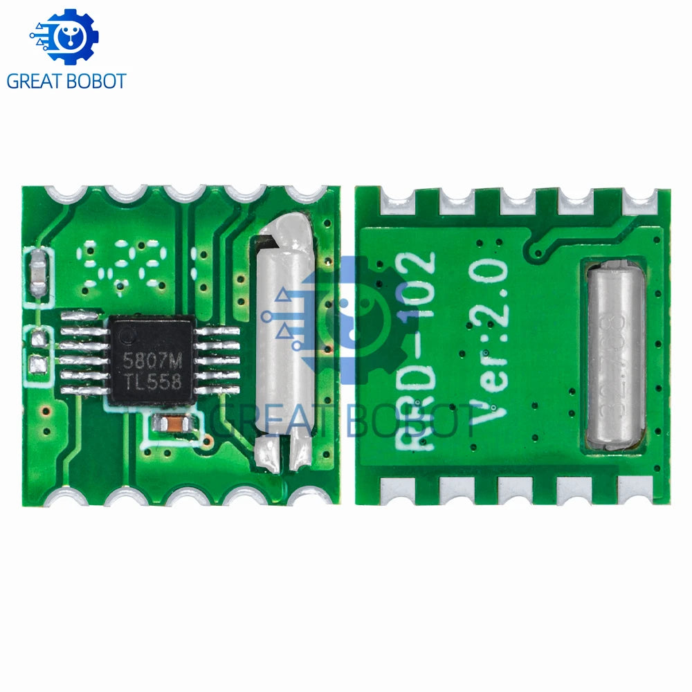 RDA5807M FM Stereo Radio Module for Arduino – RRD-102V2.0 FM Radio Module Axl