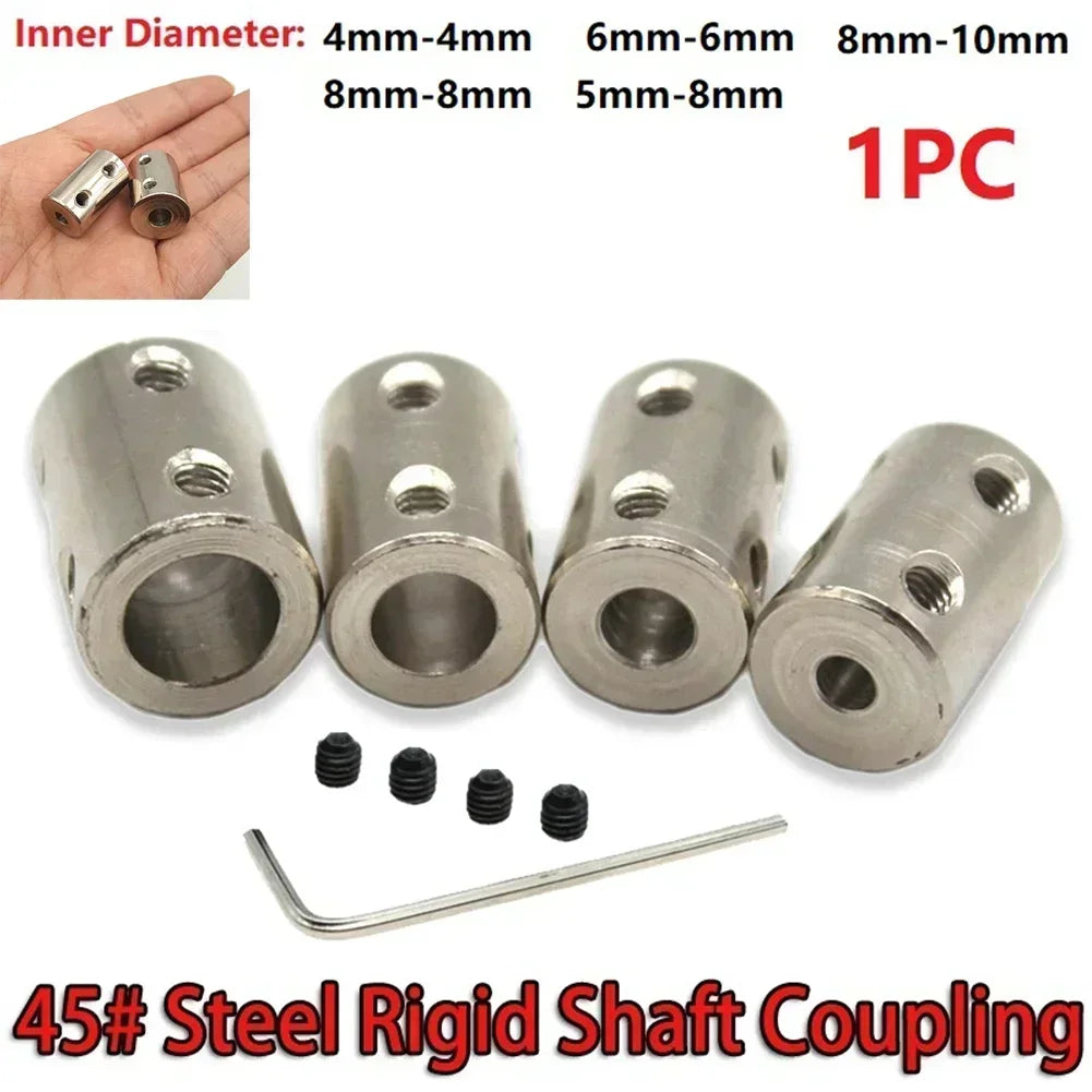 Rigid Shaft Coupling 4–10mm | RC Boat & Car Motor Connector Set Shaft Coupling Set Axl