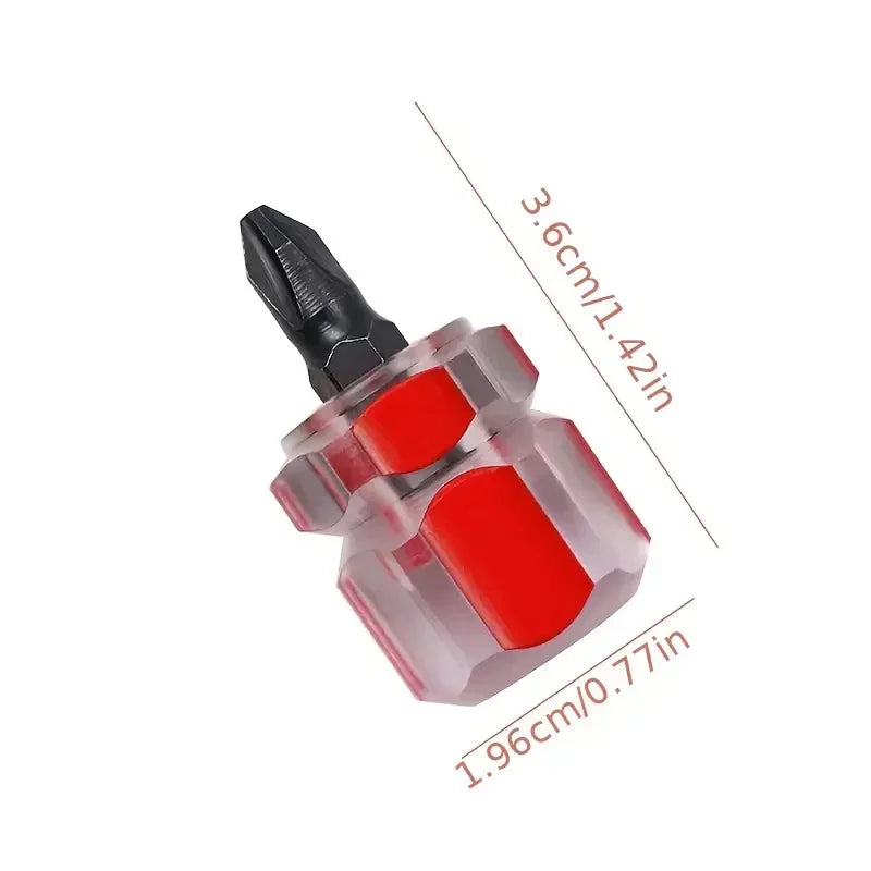 Mini Flat & Cross Screwdriver Set – 2PC Short Handle Tool Mini Screwdriver Set Axl