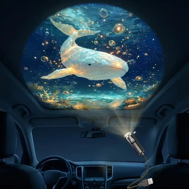 Ocean Projector Night Light with 8 Marine Life Slide Panels Projector Night Light Axl