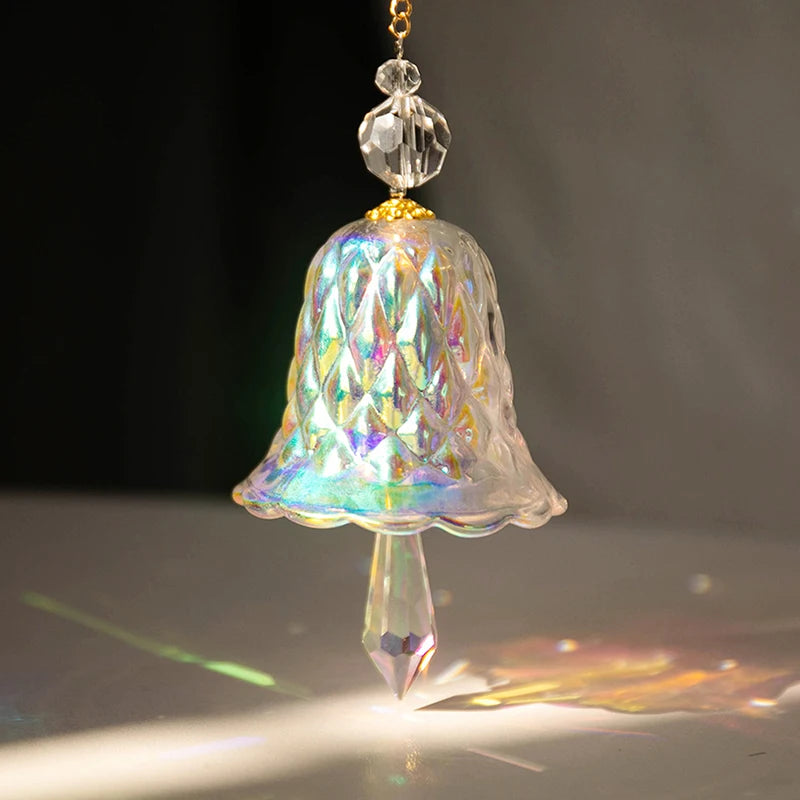 Crystal Wind Chime Suncatcher – Glass Prism Rainbow Maker Crystal Suncatcher Pendant Axl