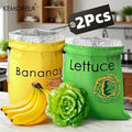 2-Pack Banana & Vegetable Freshness Storage Bags | KEMORELA Food Storage Bags Axl 2PCS