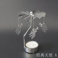 Spinning Metal Carousel Tea Light Candle Holder | Xmas Decor Candle Holder Axl angel