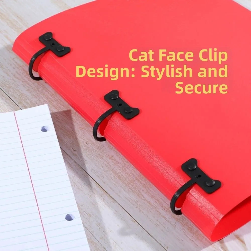 3-Ring Waterproof Loose-Leaf Binder Folder + 200 Lined Sheets Loose-Leaf Binder Axl
