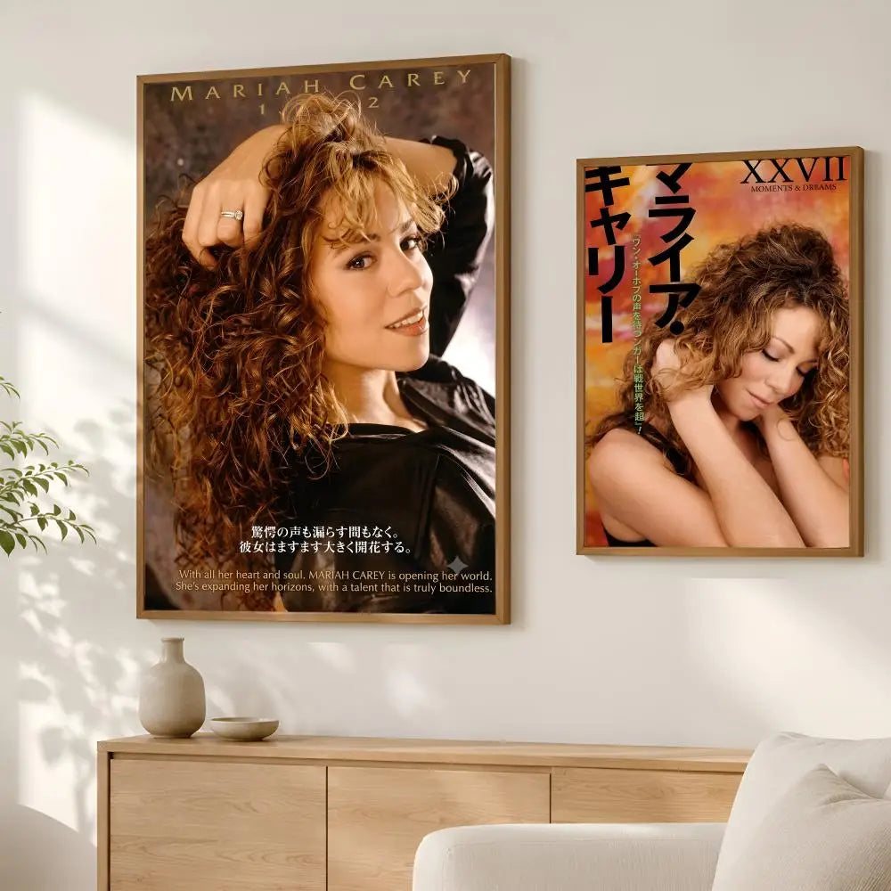 Mariah Carey HD PVC Wall Art Poster – Self-Stick Waterproof Wall Art Poster Axl
