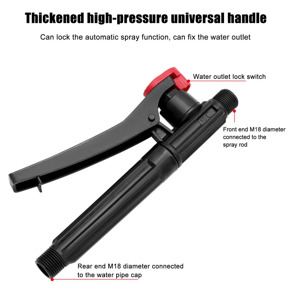 Pump Sprayer Wand Replacement Handle | Universal Garden Fit Sprayer Handle Axl